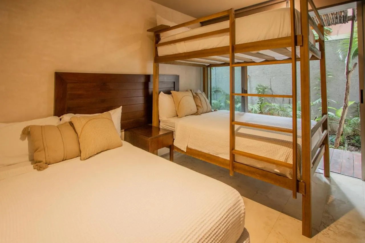Ideal 4 Groups Aldeazama 2Br 10Pax Apt Papaya Playa 툴룸 0*,  멕시코